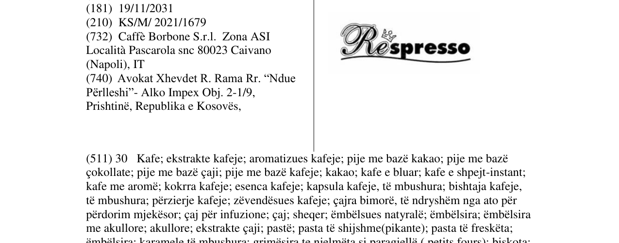Zëri i markës Markë figurative në buletin