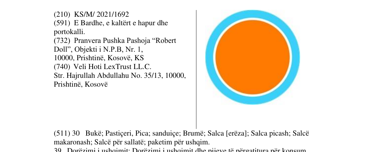 Zëri i markës Markë figurative në buletin