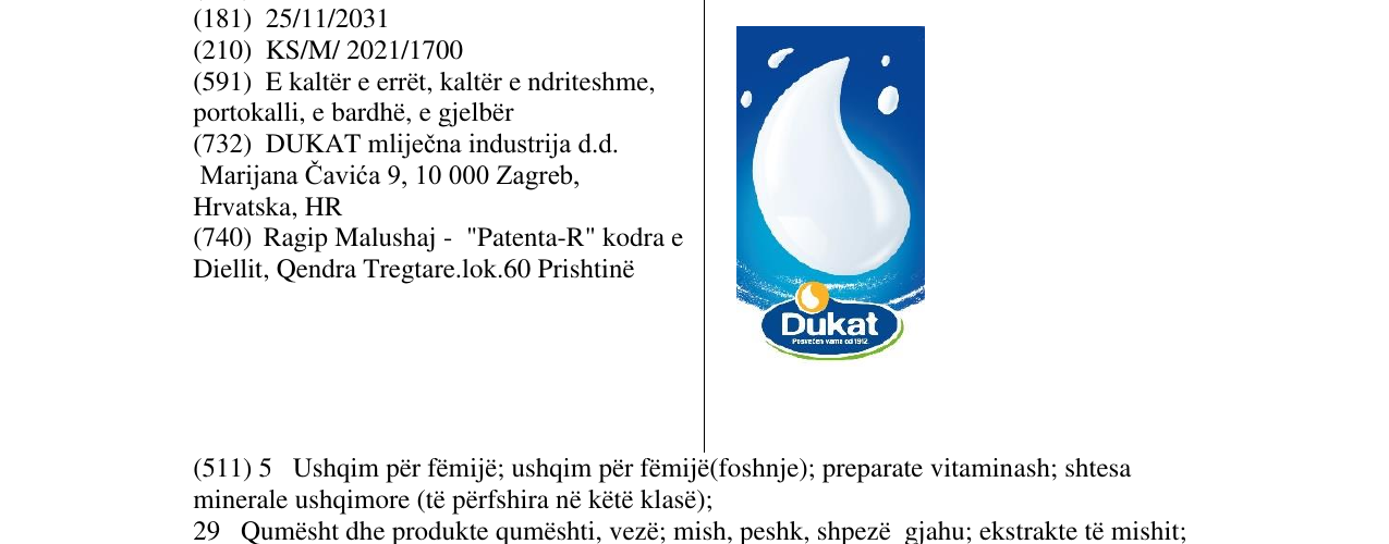 Zëri i markës Markë figurative në buletin