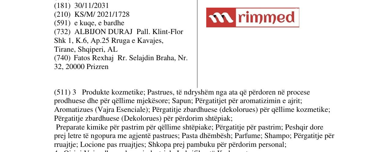 Zëri i markës m rimmed në buletin
