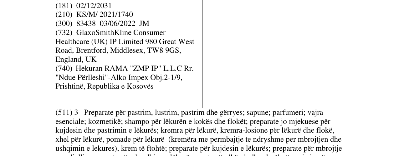 Zëri i markës HALEON në buletin