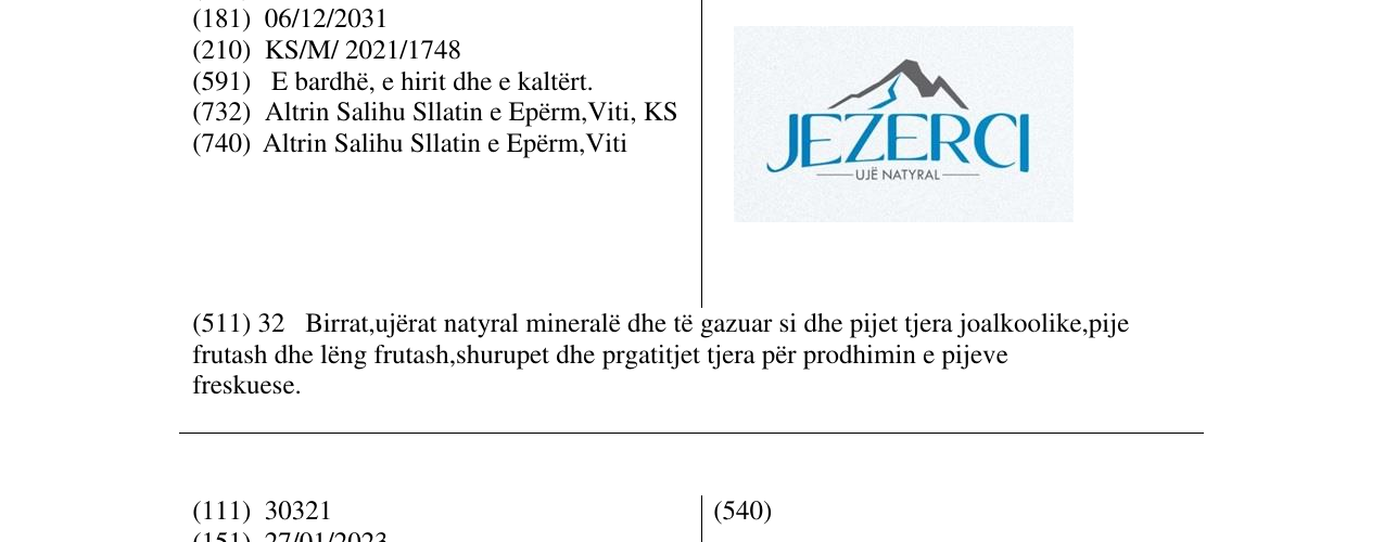 Zëri i markës Markë figurative në buletin