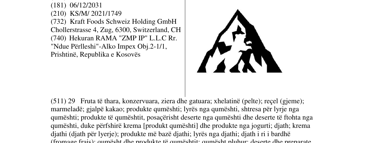 Zëri i markës Markë figurative në buletin