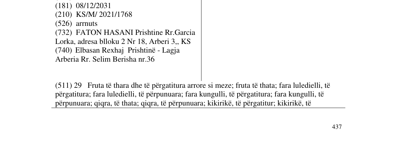 Zëri i markës arrnuts në buletin