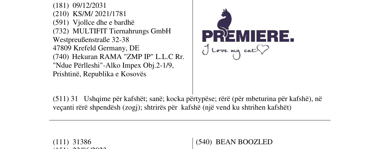 Zëri i markës PREMIERE në buletin