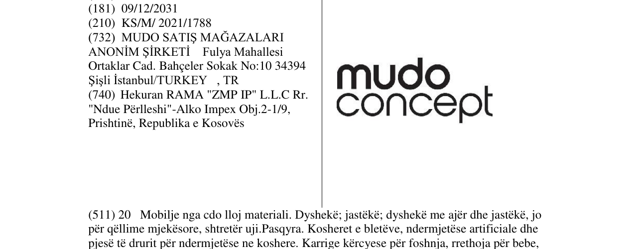 Zëri i markës mudo concept në buletin