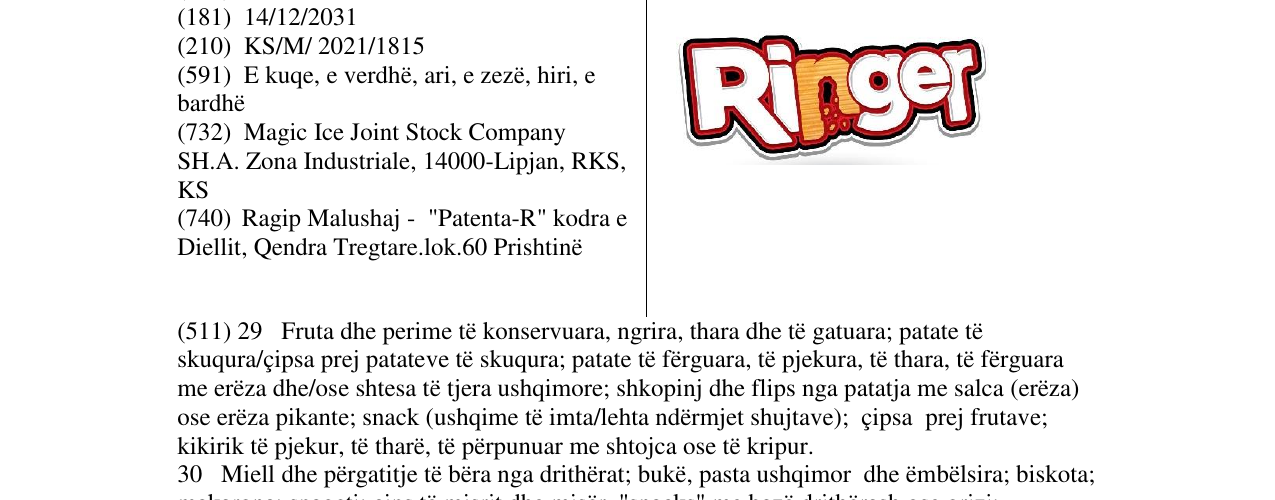 Zëri i markës Markë figurative në buletin