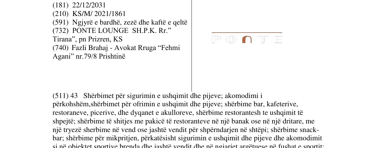 Zëri i markës Markë figurative në buletin
