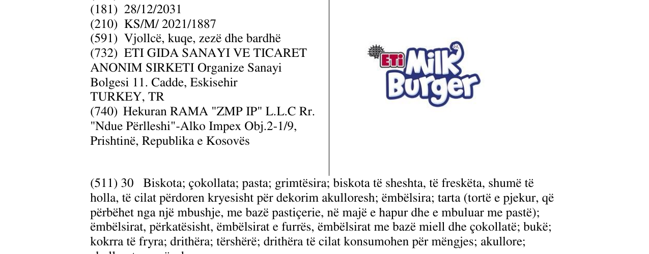 Zëri i markës Markë figurative në buletin