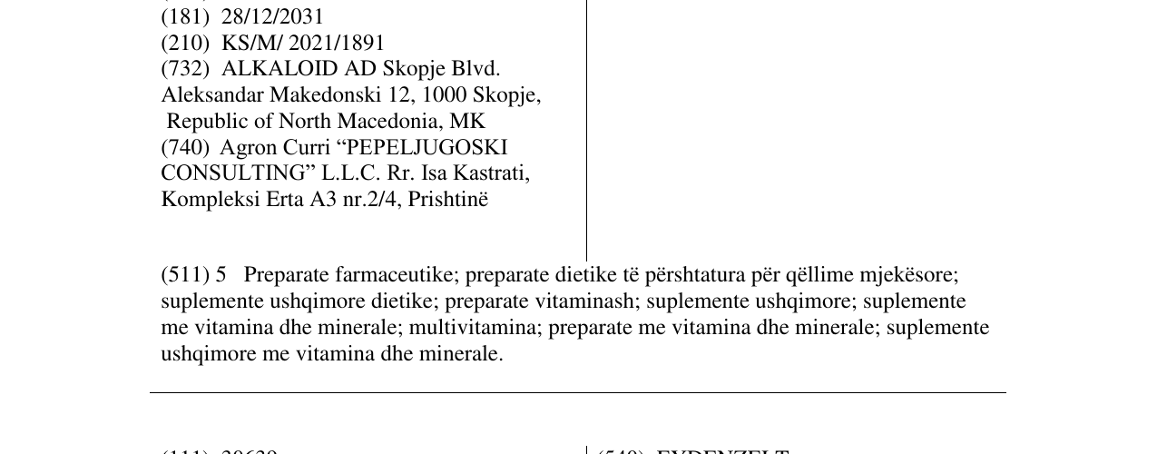 Zëri i markës PreDaddy Duo në buletin