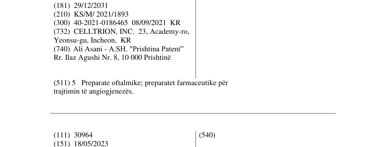 Zëri i markës Skydelt në buletin