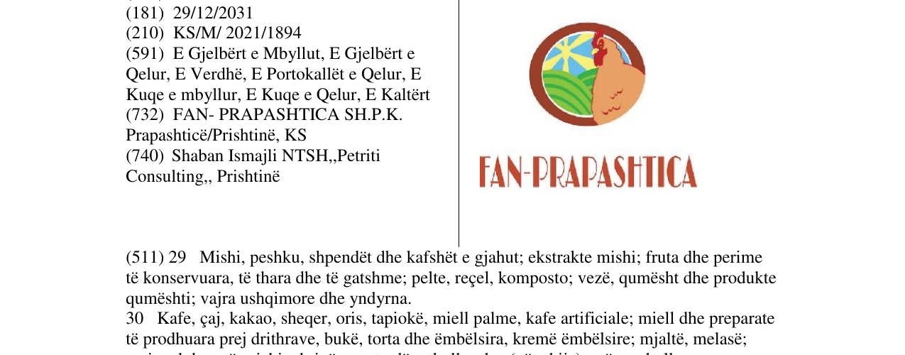Zëri i markës Markë figurative në buletin