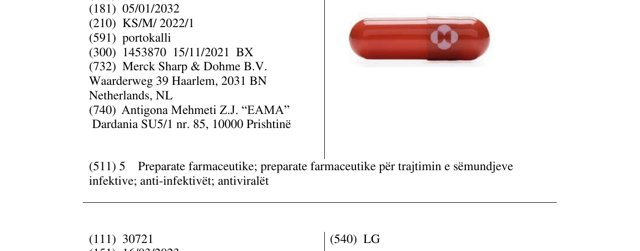 Zëri i markës Markë figurative në buletin