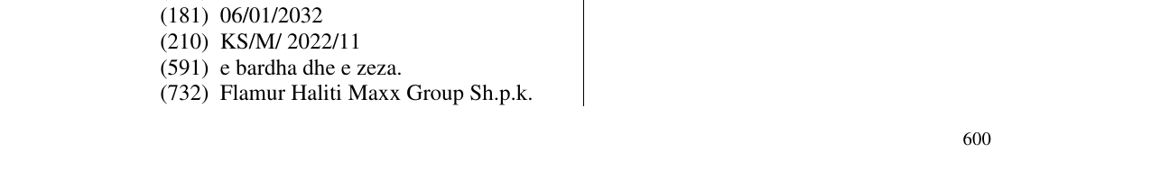 Zëri i markës maxx në buletin