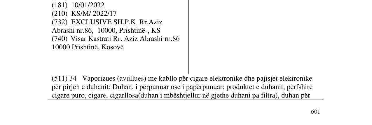Zëri i markës SWITCH në buletin