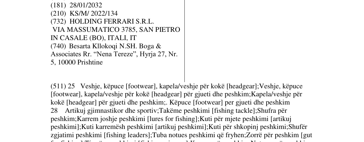 Zëri i markës LINEAEFFE në buletin