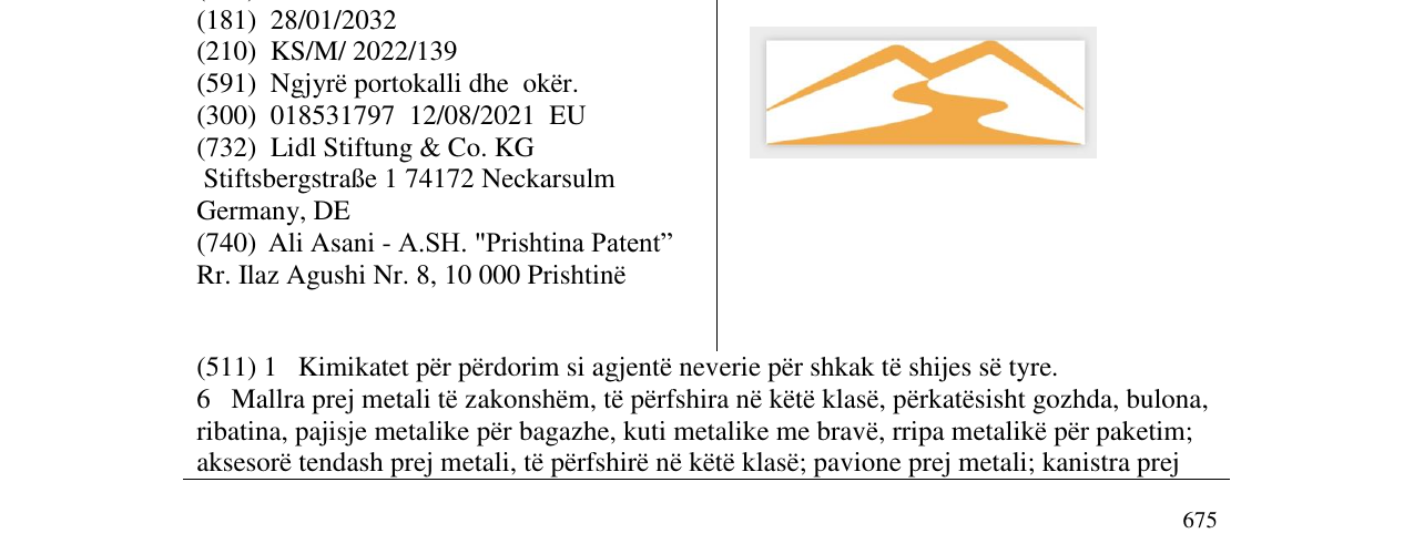 Zëri i markës Markë figurative në buletin