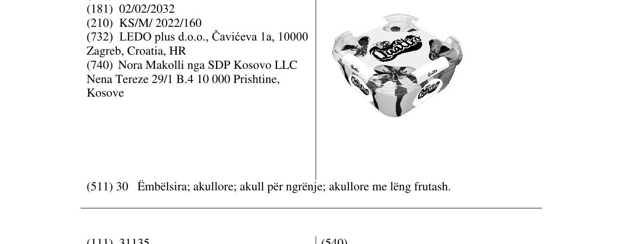 Zëri i markës Quattro në buletin