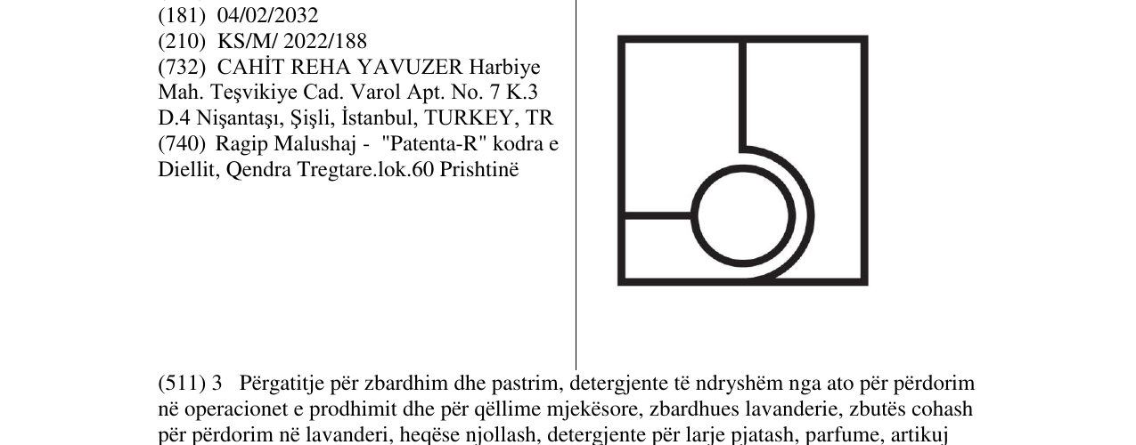 Zëri i markës Markë figurative në buletin