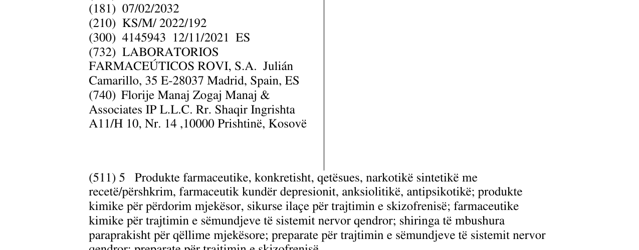 Zëri i markës ОКЕДИ në buletin