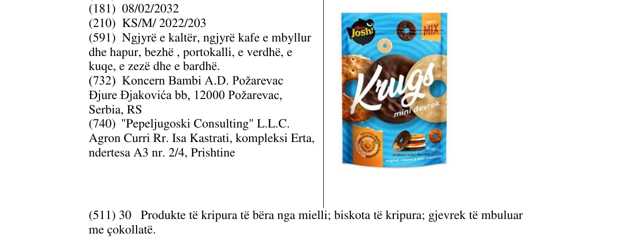 Zëri i markës Kruqs në buletin