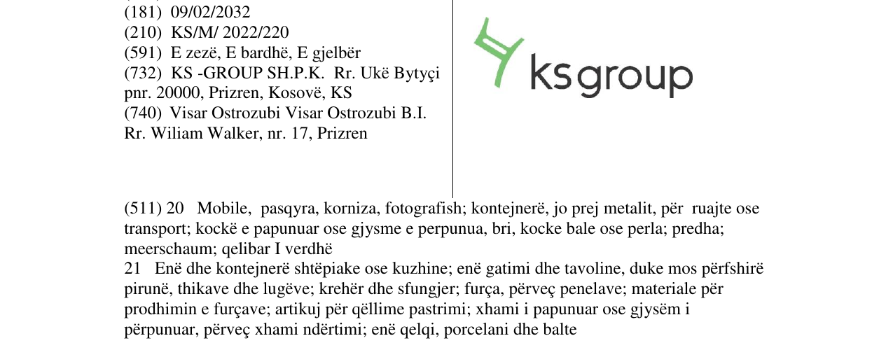 Zëri i markës ks group në buletin