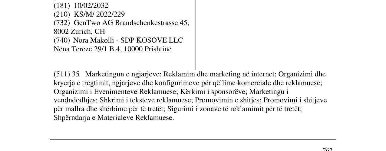 Zëri i markës ASSETRUSH në buletin