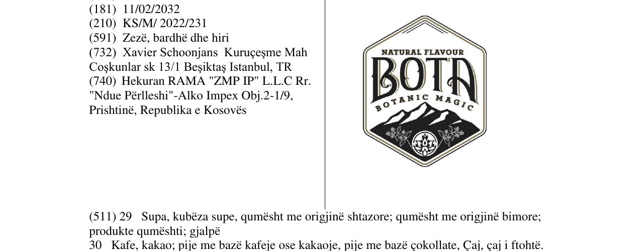 Zëri i markës BOTA në buletin