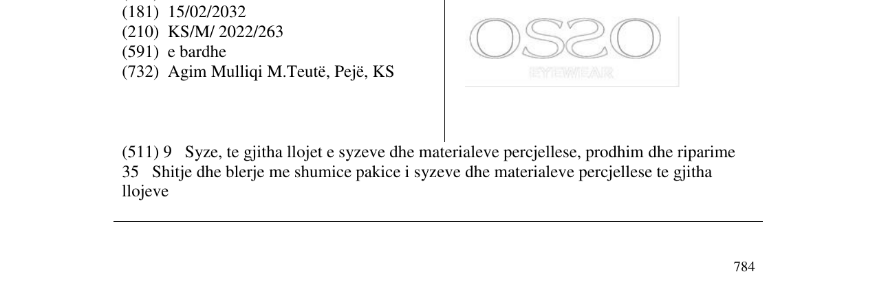 Zëri i markës osso në buletin