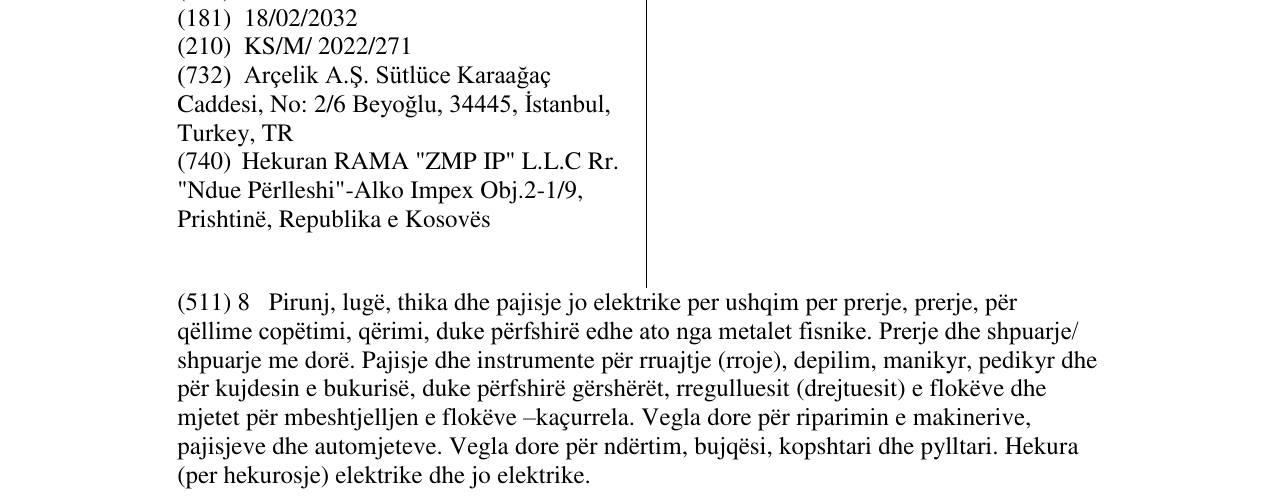 Zëri i markës CalcBox në buletin