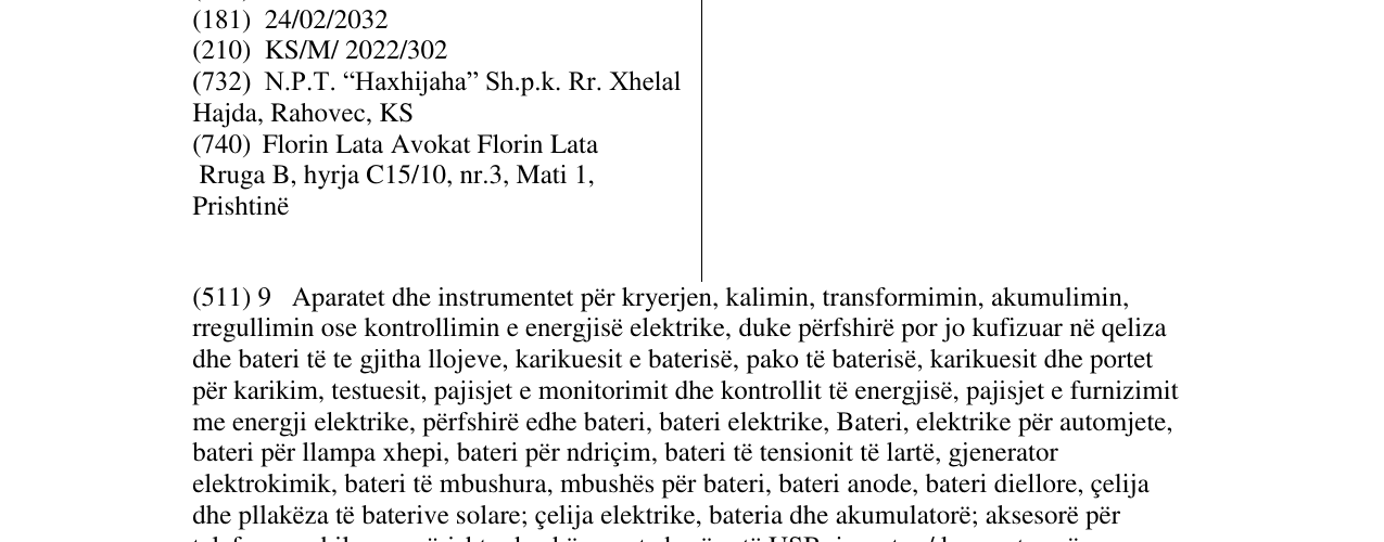 Zëri i markës UNO në buletin