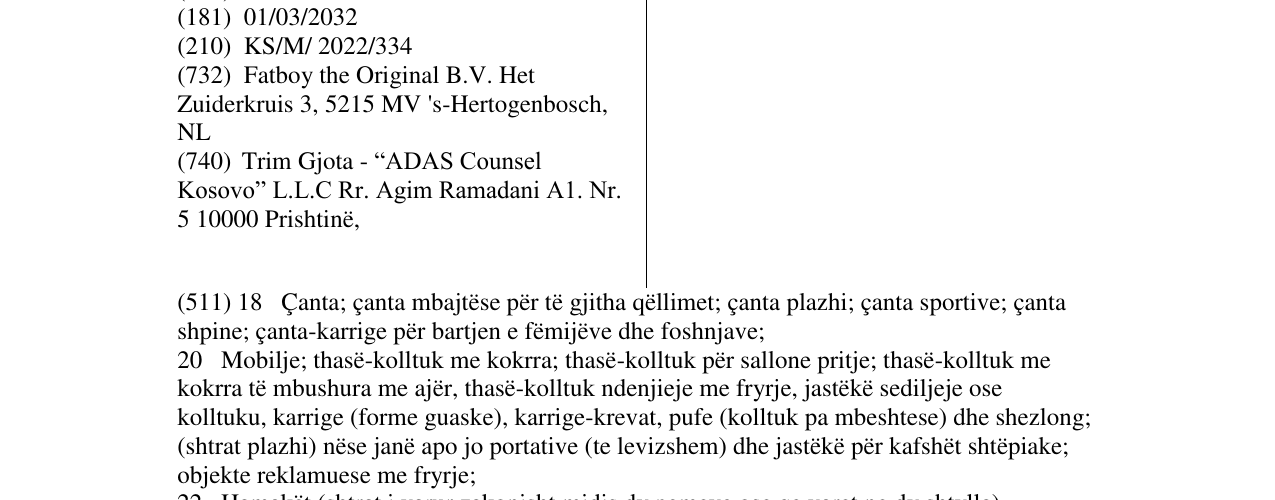 Zëri i markës LAMZAC në buletin