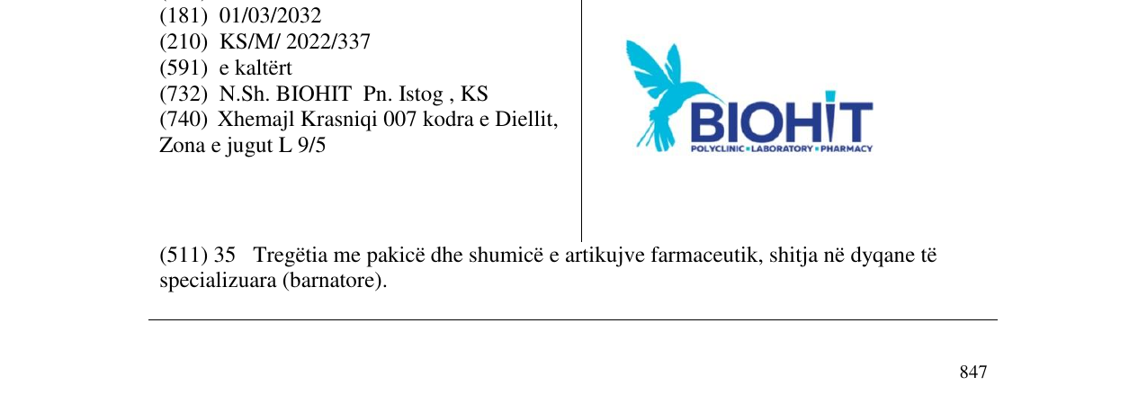 Zëri i markës BIOHIT në buletin