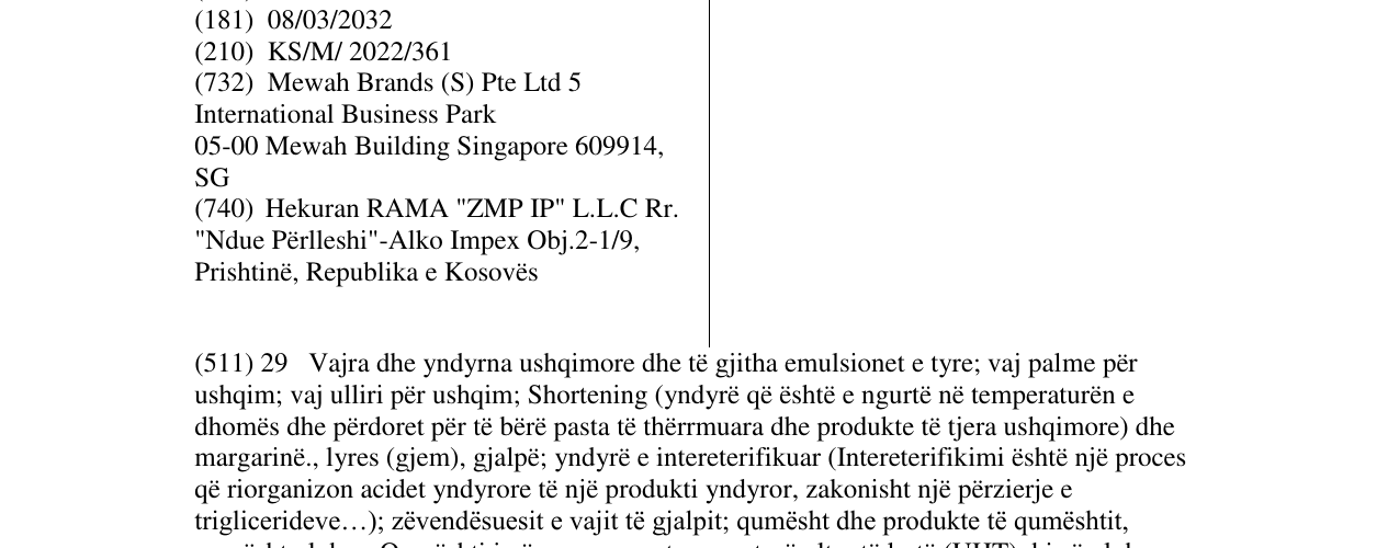 Zëri i markës OKI në buletin
