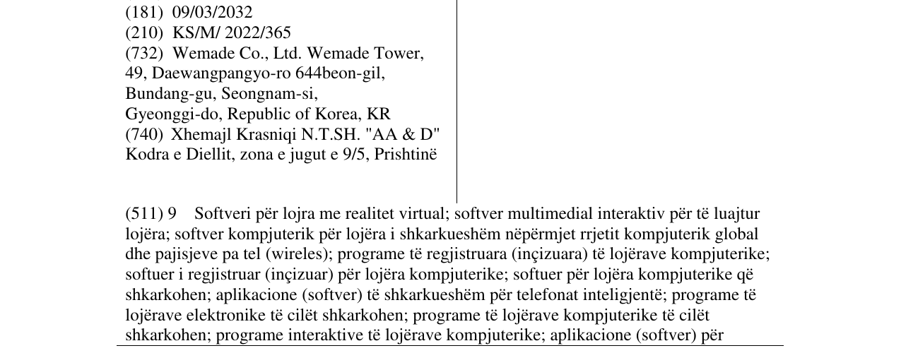 Zëri i markës WEMIX në buletin