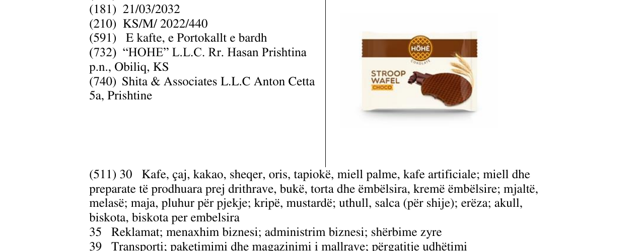 Zëri i markës hohe në buletin