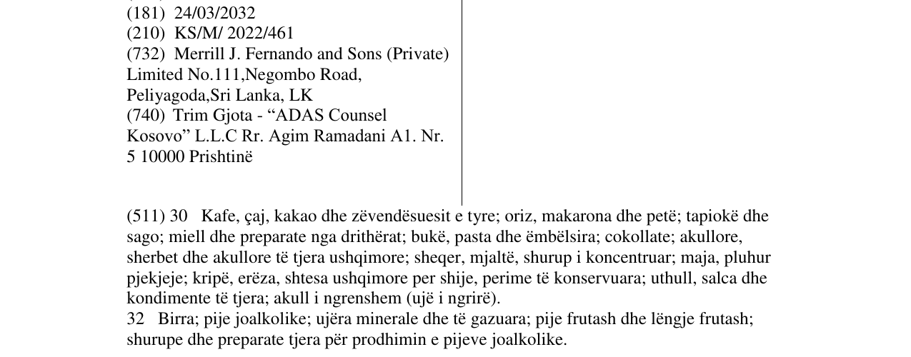 Zëri i markës DILMAH në buletin