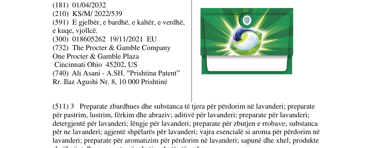 Zëri i markës Markë figurative në buletin