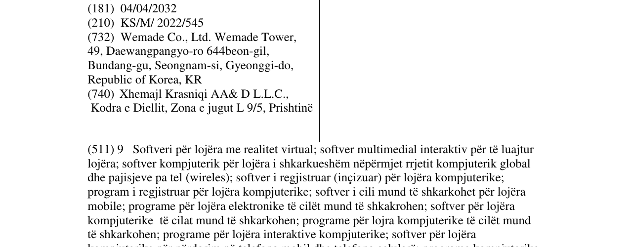 Zëri i markës KLEVA në buletin
