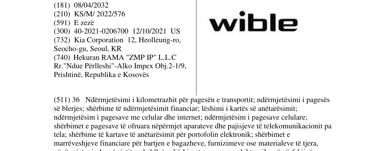 Zëri i markës wible në buletin