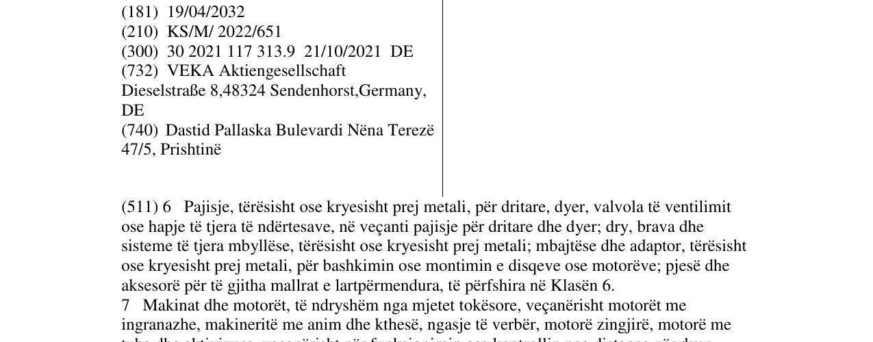Zëri i markës TEXINO në buletin