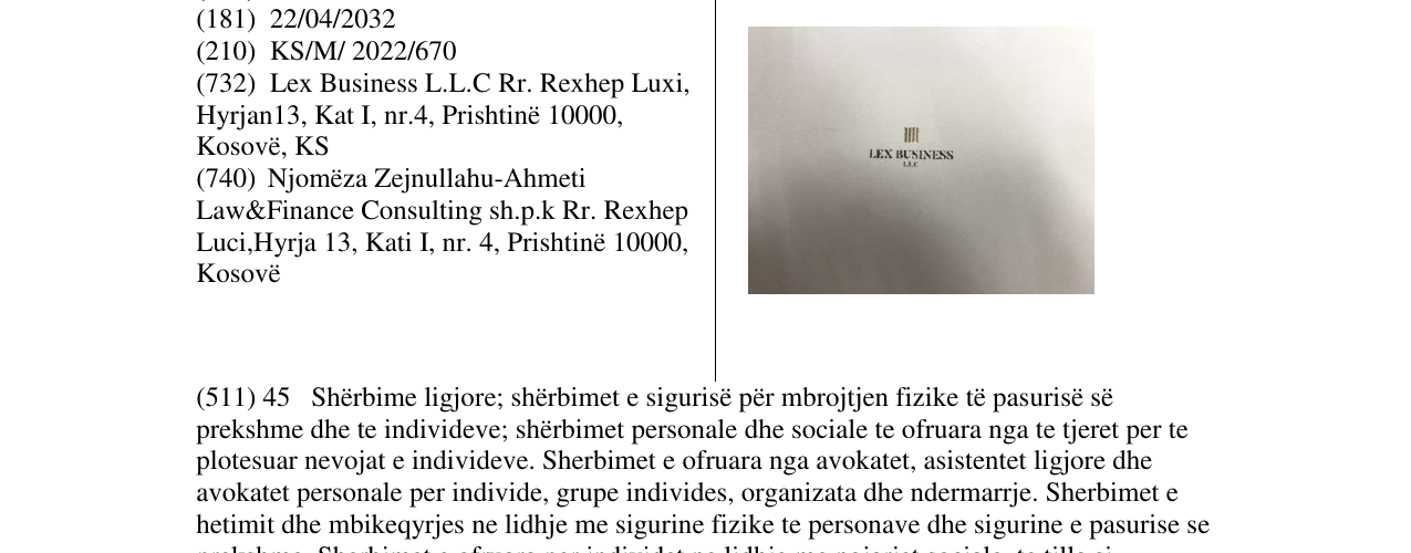Zëri i markës Markë figurative në buletin