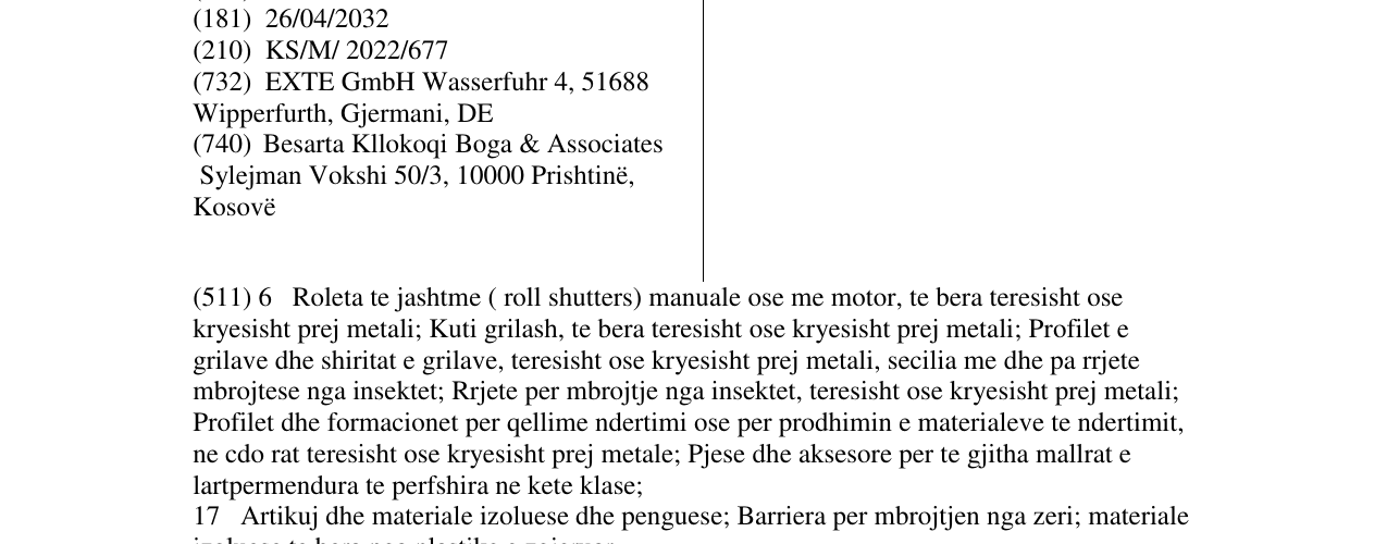 Zëri i markës Expert XT në buletin