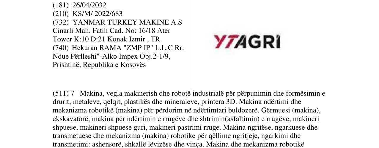 Zëri i markës Markë figurative në buletin