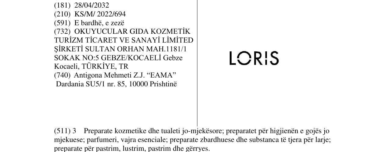 Zëri i markës Markë figurative në buletin