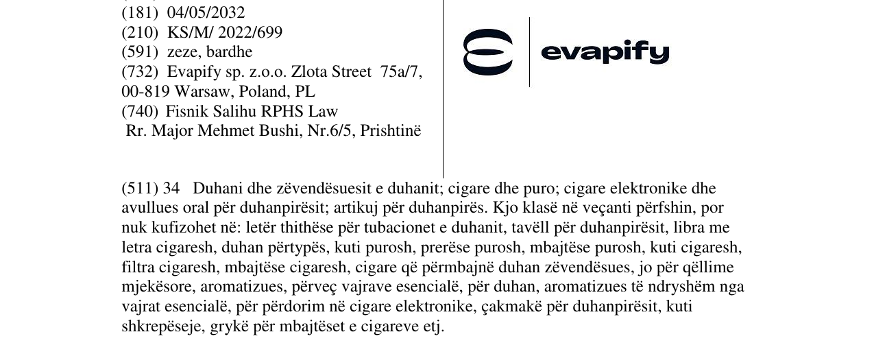 Zëri i markës Markë figurative në buletin