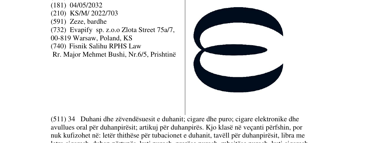 Zëri i markës Markë figurative në buletin