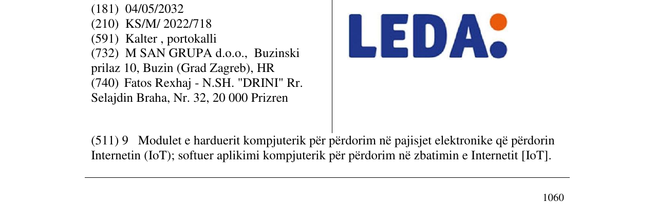 Zëri i markës Markë figurative në buletin