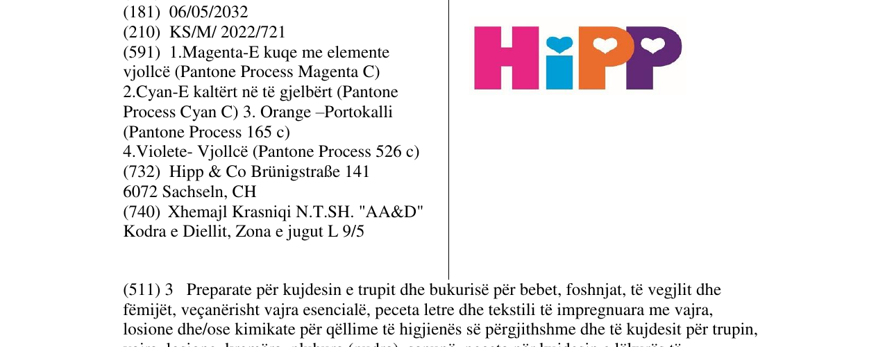Zëri i markës HiPP në buletin