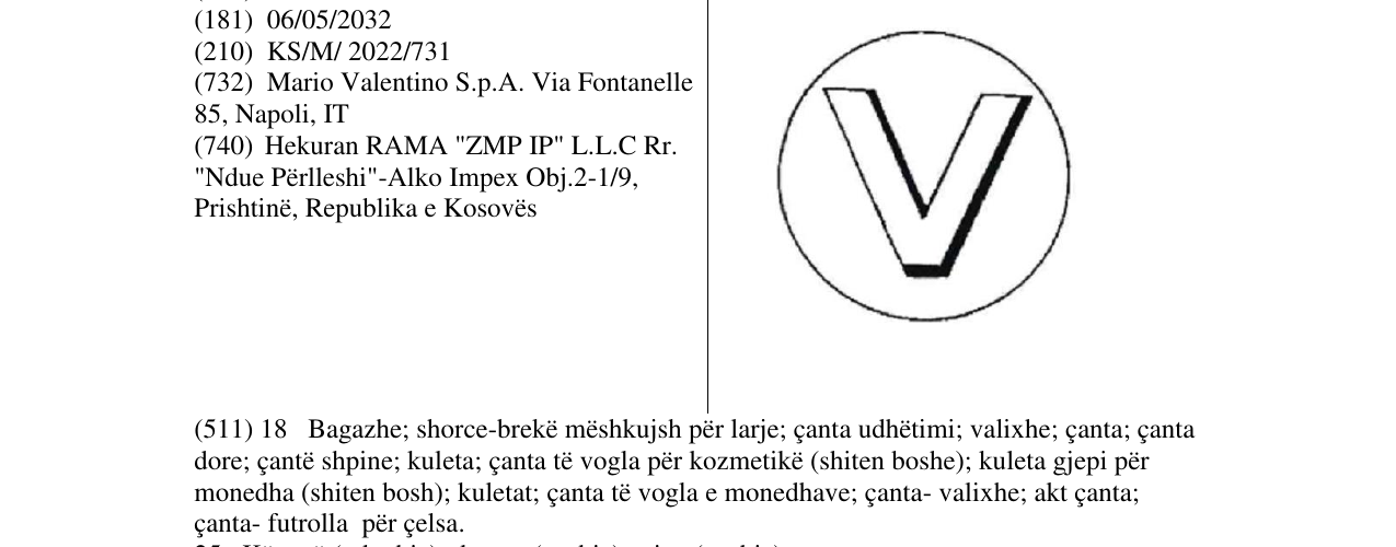 Zëri i markës Markë figurative në buletin